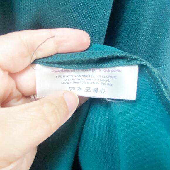 MM. LaFleur Katie Dress Sheath Midi Sleeveless Teal Green Womens Plus 1X Career - Picture 6 of 8